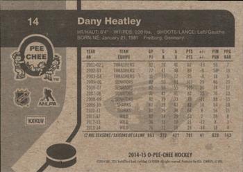 2014-15 O-Pee-Chee - Retro #14 Dany Heatley Back