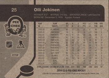 2014-15 O-Pee-Chee - Retro #25 Olli Jokinen Back