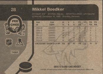 2014-15 O-Pee-Chee - Retro #28 Mikkel Boedker Back