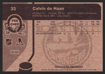 2014-15 O-Pee-Chee - Retro #33 Calvin de Haan Back
