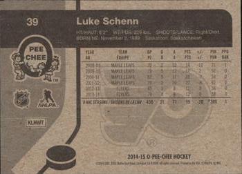 2014-15 O-Pee-Chee - Retro #39 Luke Schenn Back