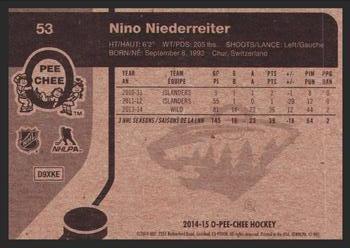 2014-15 O-Pee-Chee - Retro #53 Nino Niederreiter Back