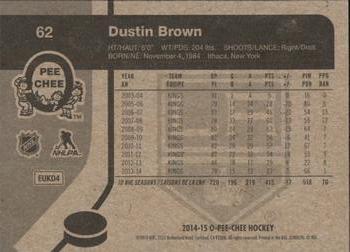 2014-15 O-Pee-Chee - Retro #62 Dustin Brown Back