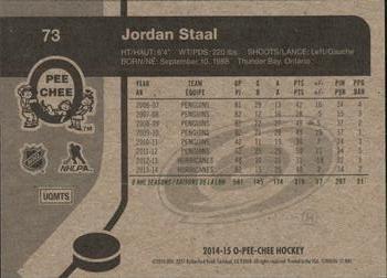 2014-15 O-Pee-Chee - Retro #73 Jordan Staal Back