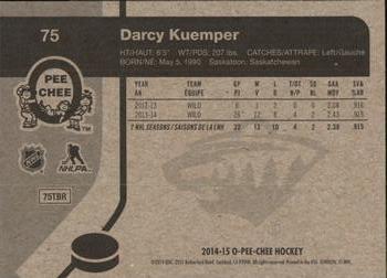 2014-15 O-Pee-Chee - Retro #75 Darcy Kuemper Back