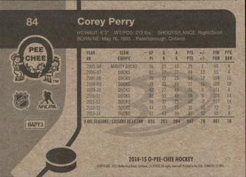 2014-15 O-Pee-Chee - Retro #84 Corey Perry Back