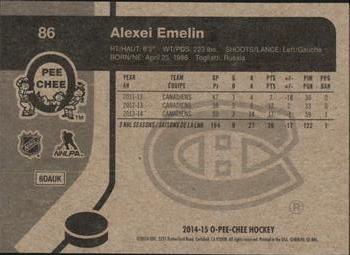 2014-15 O-Pee-Chee - Retro #86 Alexei Emelin Back