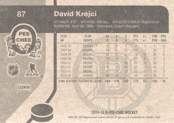 2014-15 O-Pee-Chee - Retro #87 David Krejci Back