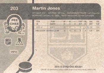 2014-15 O-Pee-Chee - Retro #203 Martin Jones Back
