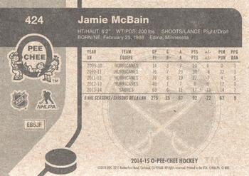 2014-15 O-Pee-Chee - Retro #424 Jamie McBain Back