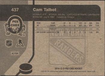 2014-15 O-Pee-Chee - Retro #437 Cam Talbot Back