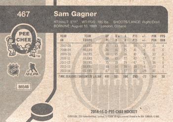2014-15 O-Pee-Chee - Retro #467 Sam Gagner Back