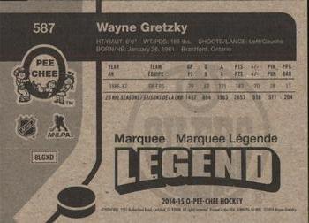 2014-15 O-Pee-Chee - Retro #587 Wayne Gretzky Back