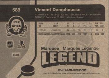 2014-15 O-Pee-Chee - Retro #588 Vincent Damphousse Back