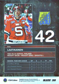 2010-11 SHL Elitset #269 Arto Laatikainen Back