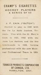 1924-25 Champ's Cigarettes (C144) #NNO James F. 