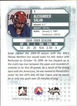 2009-10 In The Game Between The Pipes #1 Alexander Salak Back