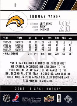 2009-10 SP Game Used #11 Thomas Vanek Back