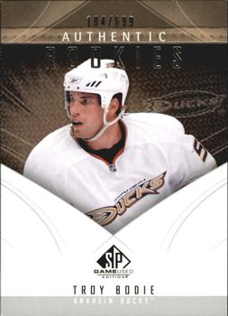 2009-10 SP Game Used #107 Troy Bodie Front