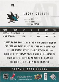 2009-10 SP Game Used #141 Logan Couture Back