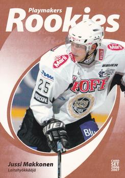 2006-07 Cardset Finland - Playmakers Rookies #3 Jussi Makkonen Front