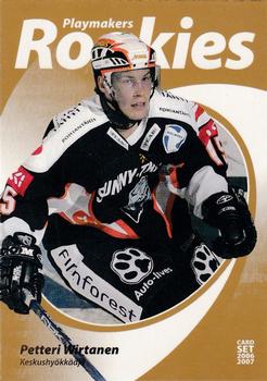 2006-07 Cardset Finland - Playmakers Rookies Gold #6 Petteri Wirtanen Front