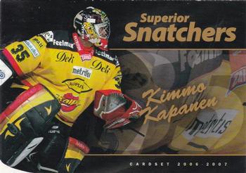 2006-07 Cardset Finland - Superior Snatchers Gold #3 Kimmo Kapanen Front