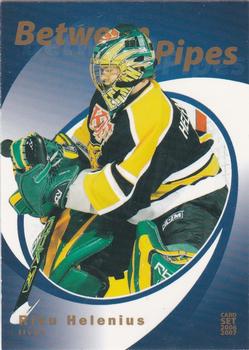 2006-07 Cardset Finland - Between the Pipes Gold #7 Riku Helenius Front