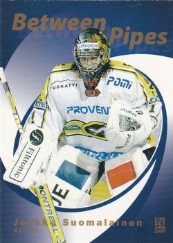 2006-07 Cardset Finland - Between the Pipes Gold #14 Jaakko Suomalainen Front