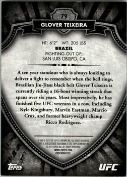 2012 Topps UFC Bloodlines - Black #79 Glover Teixeira Back