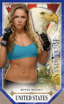 2014 Topps UFC Bloodlines - Bloodlines Die Cut #BL-RR Ronda Rousey Front