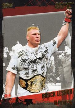 2010 Topps UFC - Gold #82 Brock Lesnar Front