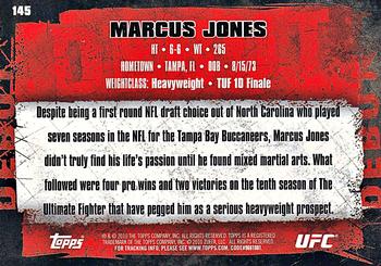 2010 Topps UFC - Gold #145 Marcus Jones Back