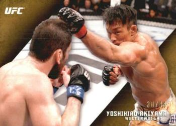 2015 Topps UFC Knockout - Gold #21 Yoshihiro Akiyama Front