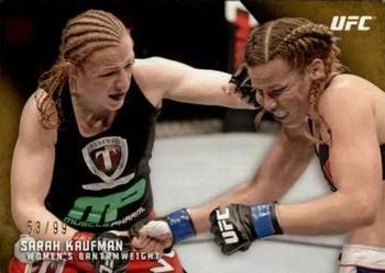 2015 Topps UFC Knockout - Gold #61 Sarah Kaufman Front