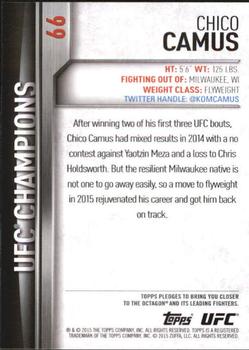 2015 Topps UFC Champions #66 Chico Camus Back