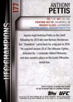 2015 Topps UFC Champions #177 Anthony Pettis Back