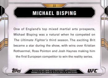 2015 Topps UFC Chronicles #33 Michael Bisping Back