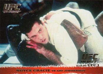 2009 Topps UFC Round 1 - Gold #1 Royce Gracie / Art Jimmerson Front
