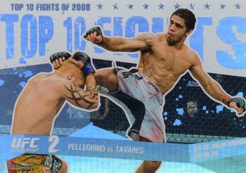 2009 Topps UFC Round 1 - Top 10 Fights of 2008 #8 Kurt Pellegrino / Thiago Tavares Front