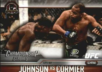 2015 Topps UFC Champions - Championship Clashes #CC-25 Anthony Johnson / Daniel Cormier Front