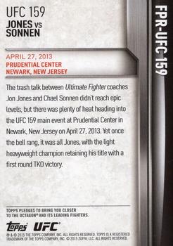 2015 Topps UFC Champions - Fight Poster Review #FPR-UFC159 UFC 159 Back