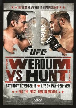 2015 Topps UFC Champions - Fight Poster Review #FPR-UFC180 UFC 180 Front