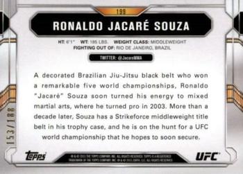 2015 Topps UFC Chronicles - Black and White #199 Ronaldo Jacaré Souza Back