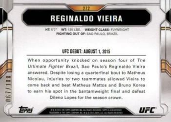 2015 Topps UFC Chronicles - Black and White #272 Reginaldo Vieira Back