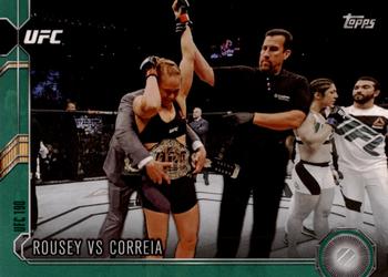 2015 Topps UFC Chronicles - Green #273 Rousey vs Correia Front