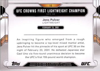 2015 Topps UFC Chronicles - Silver #10 Jens Pulver Back