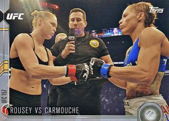 2015 Topps UFC Chronicles - Silver #182 Rousey vs Carmouche Front