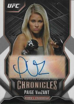 2015 Topps UFC Chronicles - Autographs #CA-PV Paige VanZant Front
