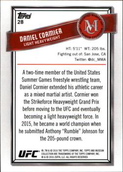 2016 Topps UFC Museum Collection #28 Daniel Cormier Back